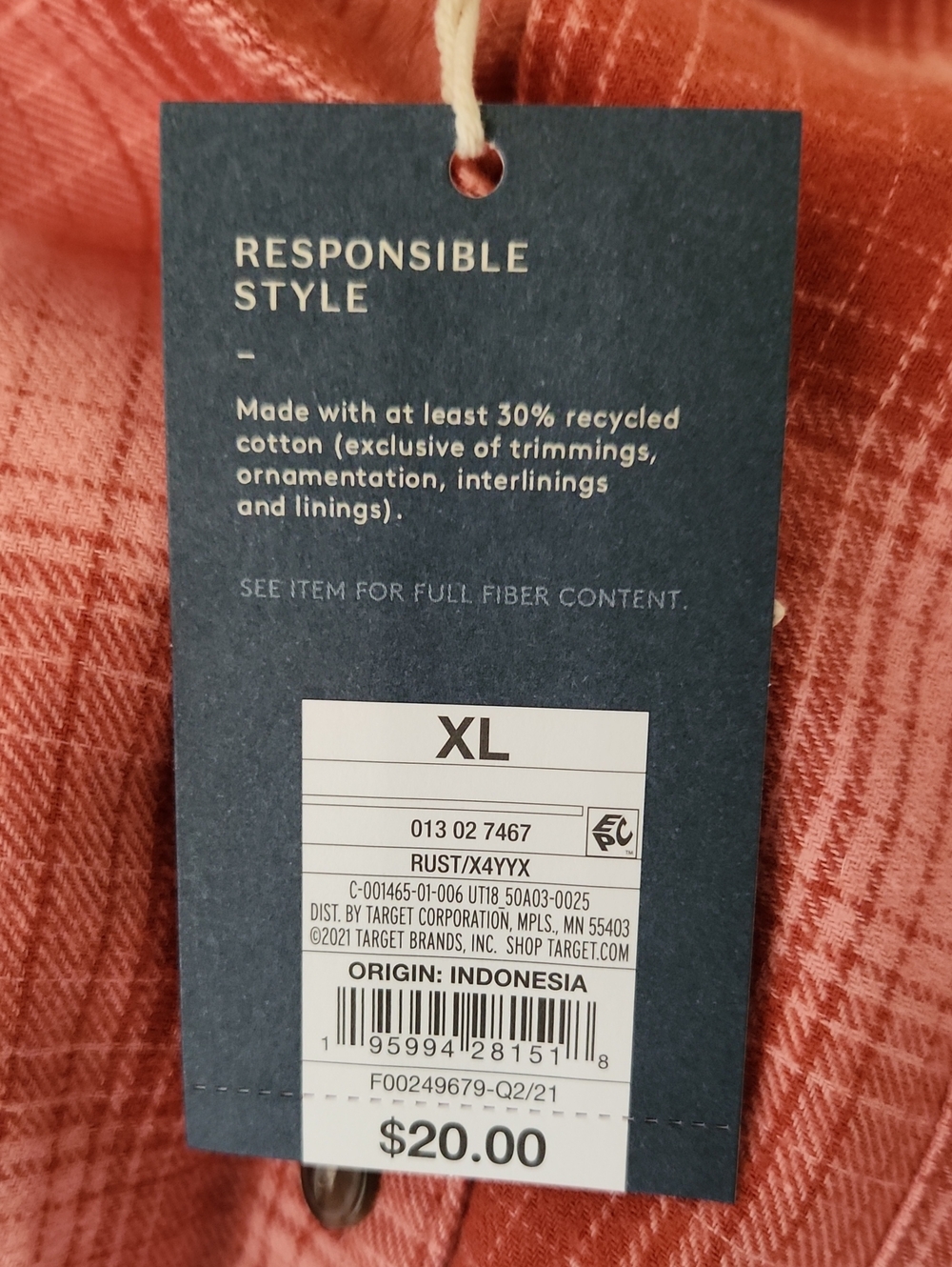 Universal Thread Plaid Button-Down Shirt - Picture 5 of 6